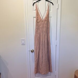Zara Beachy Maxi Dress. Summer Dress. Mauve